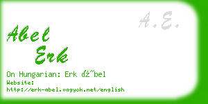 abel erk business card